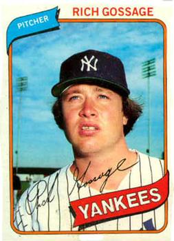 #140 Rich Gossage - New York Yankees - 1980 Topps Baseball