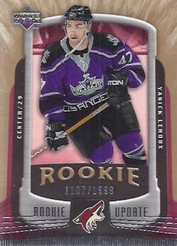 #140 Yanick Lehoux - Phoenix Coyotes - 2005-06 Upper Deck Rookie Update Hockey