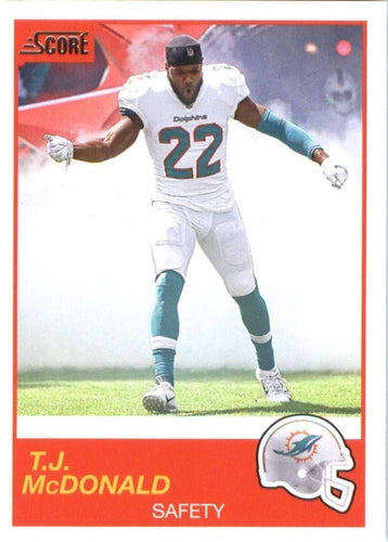 #141 T.J. McDonald - Miami Dolphins - 2019 Score Football