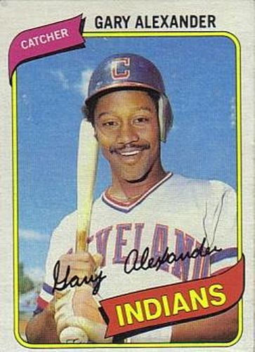#141 Gary Alexander - Cleveland Indians - 1980 Topps Baseball