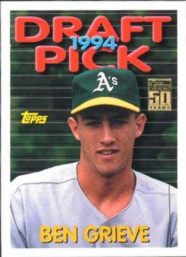 #T141 Ben Grieve - Oakland Athletics - 2001 Topps Traded & Rookies Baseball