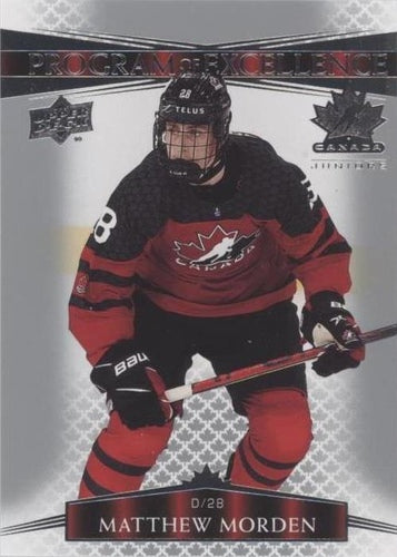 #141 Matthew Morden - Canada - 2022-23 Upper Deck Team Canada Juniors Hockey