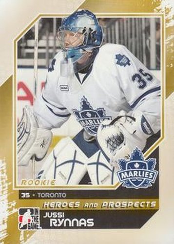 #141 Jussi Rynnas - Toronto Marlies - 2010-11 In The Game Heroes and Prospects Hockey