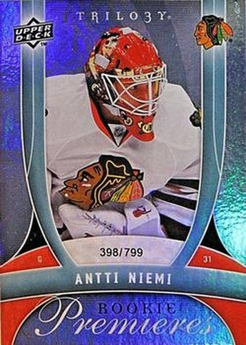 #141 Antti Niemi - Chicago Blackhawks - 2009-10 Upper Deck Trilogy Hockey