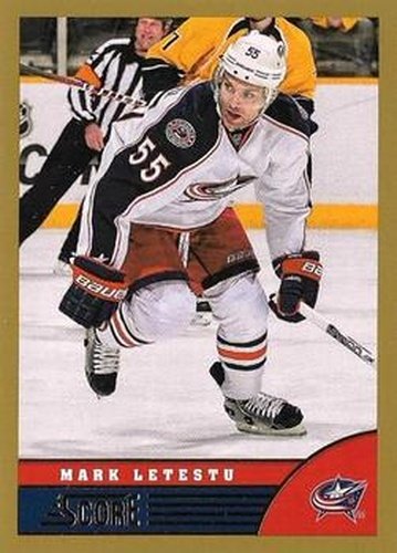 #141 Mark Letestu - Columbus Blue Jackets - 2013-14 Score - Gold Hockey