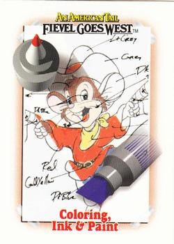 #141 Coloring, Ink & Paint - 1991 Impel An American Tail: Fievel Goes West