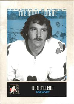 #141 Don McLeod - Calgary Cowboys - 2009-10 In The Game Between The Pipes Hockey