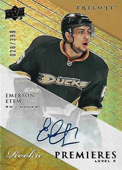 #141 Emerson Etem - Anaheim Ducks - 2013-14 Upper Deck Trilogy Hockey