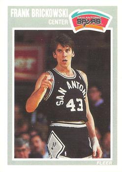 #141 Frank Brickowski - San Antonio Spurs - 1989-90 Fleer Basketball