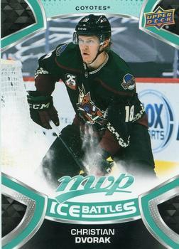 #141 Christian Dvorak - Arizona Coyotes - 2021-22 Upper Deck MVP - Ice Battles Hockey
