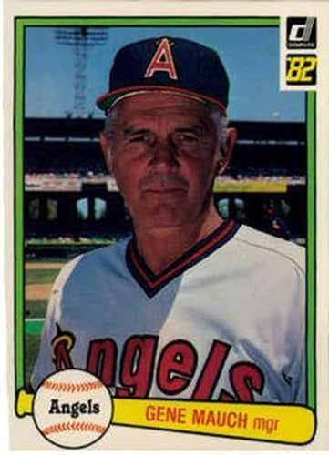 #141 Gene Mauch - California Angels - 1982 Donruss Baseball