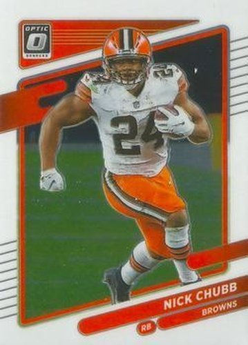 #141 Nick Chubb - Cleveland Browns - 2021 Donruss Optic Football