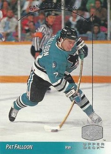 #141 Pat Falloon - San Jose Sharks - 1993-94 Upper Deck - SP Hockey