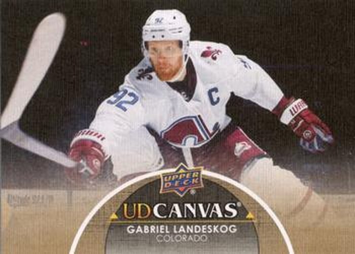 #C141 Gabriel Landeskog - Colorado Avalanche - 2021-22 Upper Deck - UD Canvas Hockey