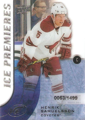 #141 - Henrik Samuelsson - Arizona Coyotes - 2015-16 Upper Deck Ice Hockey