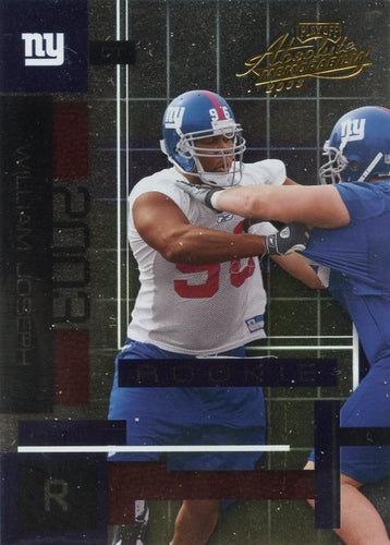 #141 William Joseph - New York Giants - 2003 Playoff Absolute Memorabilia Football