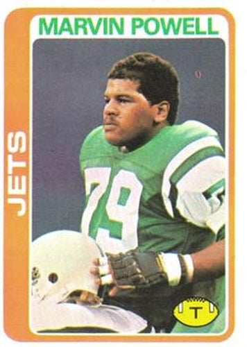 #141 Marvin Powell - New York Jets - 1978 Topps Football