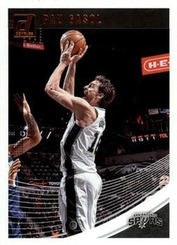 #141 Pau Gasol - San Antonio Spurs - 2018-19 Donruss Basketball