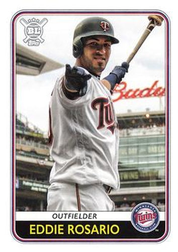 #142 Eddie Rosario - Minnesota Twins - 2020 Topps Big League Baseball