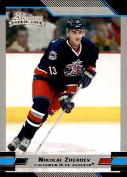 #142 Nikolai Zherdev - Columbus Blue Jackets - 2003-04 Bowman Draft Picks and Prospects Hockey