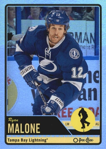 #142 Ryan Malone - Tampa Bay Lightning - 2012-13 O-Pee-Chee - Rainbow Hockey