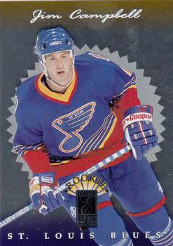 #142 Jim Campbell - St. Louis Blues - 1996-97 Donruss Elite Hockey