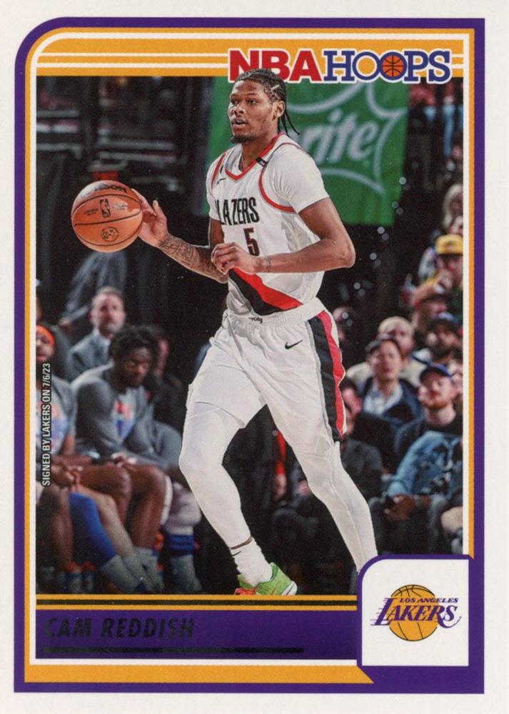 #142 Cam Reddish - Los Angeles Lakers - 2023-24 Hoops Basketball