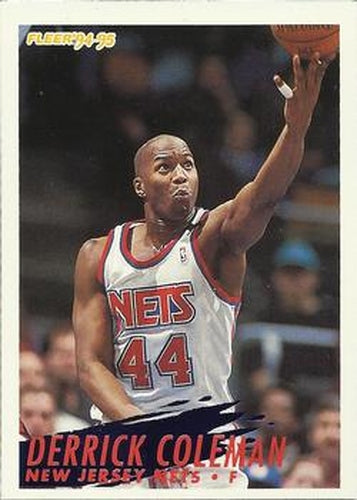 #142 Derrick Coleman - New Jersey Nets - 1994-95 Fleer Basketball
