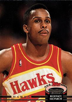 #142 Rodney Monroe - Atlanta Hawks - 1992-93 Stadium Club Basketball