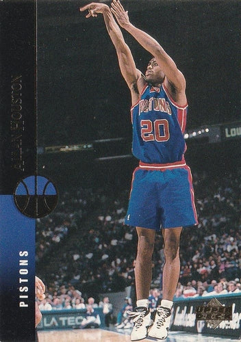 #142 Allan Houston - Detroit Pistons - 1994-95 Upper Deck Basketball