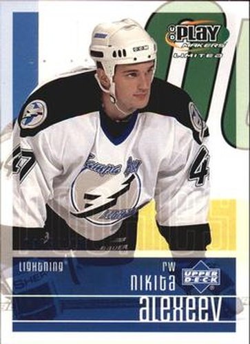 #142 Nikita Alexeev - Tampa Bay Lightning - 2001-02 Upper Deck Playmakers Hockey