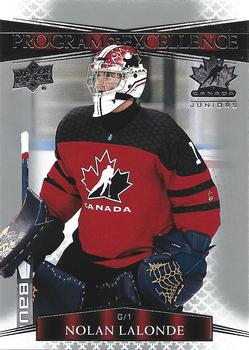 #142 Nolan Lalonde - Canada - 2022-23 Upper Deck Team Canada Juniors Hockey