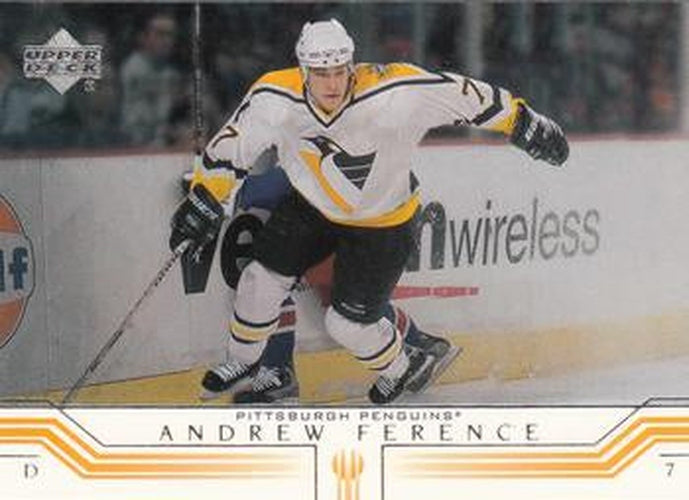 #142 Andrew Ference - Pittsburgh Penguins - 2001-02 Upper Deck Hockey