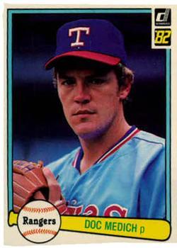 #142 Doc Medich - Texas Rangers - 1982 Donruss Baseball