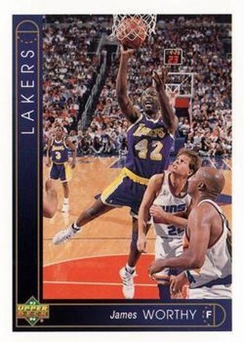 #142 James Worthy - Los Angeles Lakers - 1993-94 Upper Deck Basketball