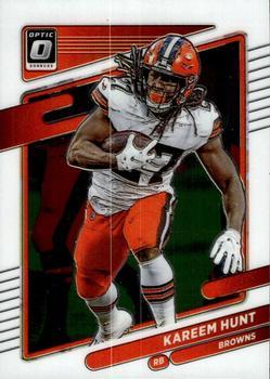 #142 Kareem Hunt - Cleveland Browns - 2021 Donruss Optic Football