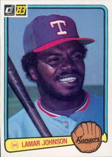 #142 Lamar Johnson - Texas Rangers - 1983 Donruss Baseball