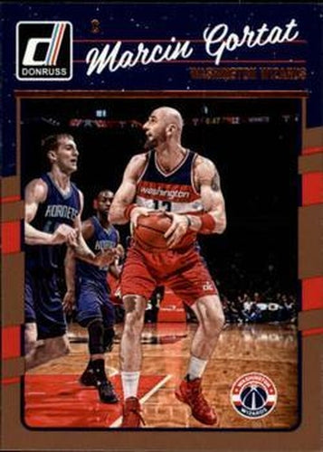 #142 Marcin Gortat - Washington Wizards - 2016-17 Donruss Basketball