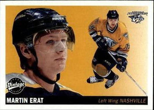 #142 Martin Erat - Nashville Predators - 2002-03 Upper Deck Vintage Hockey