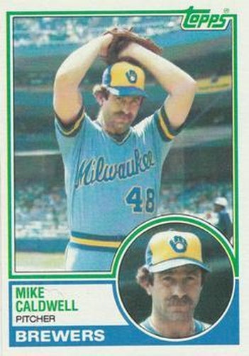 #142 Mike Caldwell - Milwaukee Brewers - 1983 Topps Baseball