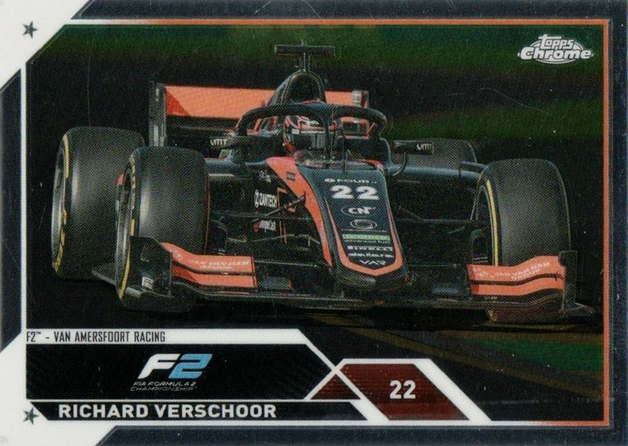 #142 Richard Verschoor - Van Amersfoort Racing F2 - 2023 Topps Chrome Formula 1 Racing