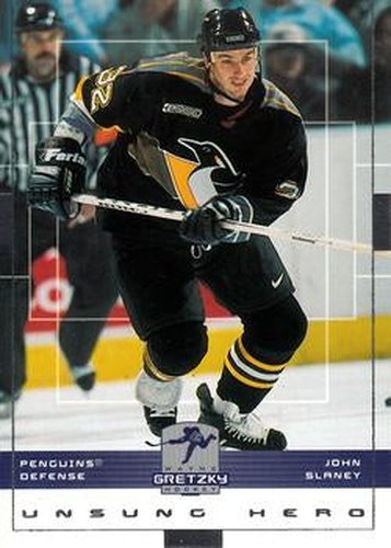 #142 John Slaney - Pittsburgh Penguins - 1999-00 Upper Deck Wayne Gretzky Hockey