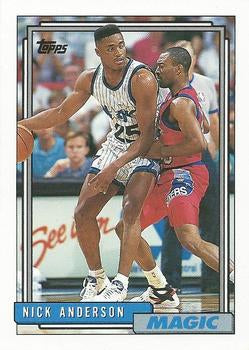 #142 Nick Anderson - Orlando Magic - 1992-93 Topps Basketball