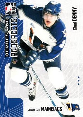 #142 Chad Denny - Lewiston Maineiacs - 2005-06 In The Game Heroes and Prospects Hockey