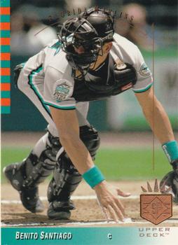 #142 Benito Santiago - Florida Marlins - 1993 SP Baseball