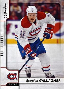 #143 Brendan Gallagher - Montreal Canadiens - 2017-18 O-Pee-Chee Hockey