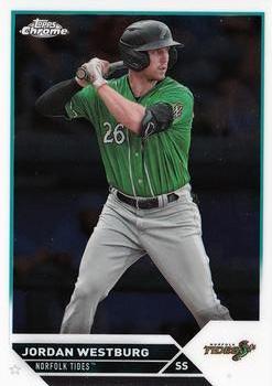 #PDC-143 Jordan Westburg - Norfolk Tides - 2023 Topps Pro Debut - Chrome Baseball