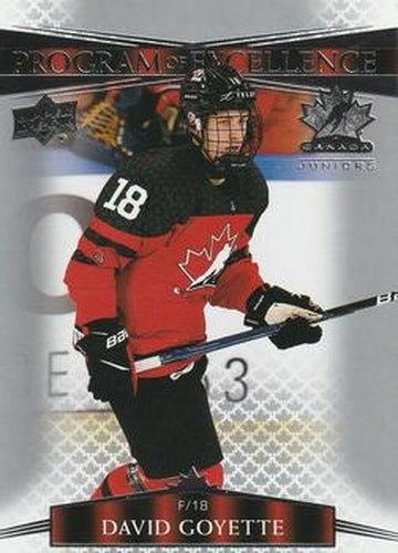 #143 David Goyette - Canada - 2022-23 Upper Deck Team Canada Juniors Hockey