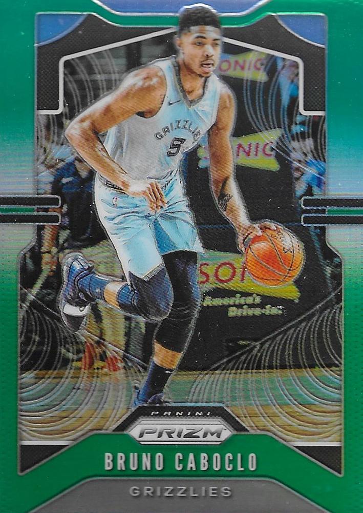 #143 Bruno Caboclo - Memphis Grizzlies - 2019-20 Panini Prizm - Prizms Green Basketball