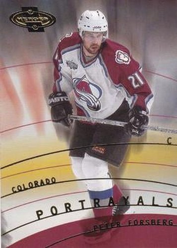 #143 Peter Forsberg - Colorado Avalanche - 2000-01 Upper Deck Heroes Hockey